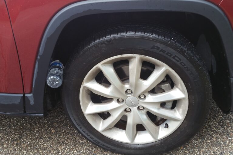 Plastic Bottle on Tire: What Does it Mean